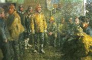 Michael Ancher i kobmandens bad en vinterdag USA oil painting artist